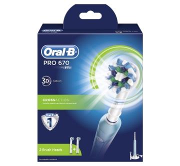 BRAUN Oral-B Pro 670 CrossAction spazzolino elettrico Braun ricaricabile rete